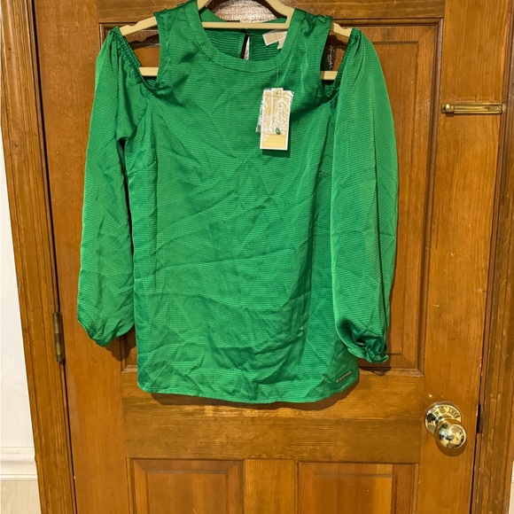 Michael Kors Spring Green Blouse - Picture 3 of 6